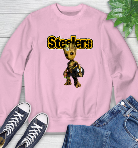 Pittsburgh Steelers NFL Football Groot Marvel Guardians Of The Galaxy Sweatshirt 9