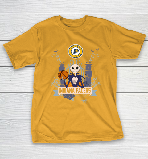 NBA Indiana Pacers Basketball Jack Skellington Halloween T-Shirt 2