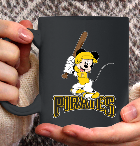 MLB Baseball Pittsburgh Pirates Cheerful Mickey Mouse Shirt Ceramic Mug 15oz