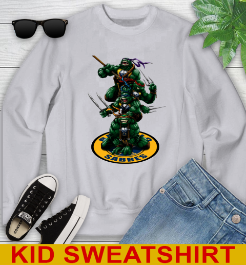 NHL Hockey Buffalo Sabres Teenage Mutant Ninja Turtles Shirt Youth Sweatshirt 4