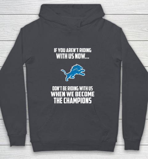 NFL Detroit Lions Football We Become The Champions Youth Hoodie 5