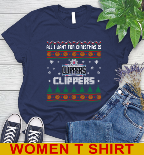 NBA All I Want For Christmas Is Los Angeles Clippers Basketball Sports 96