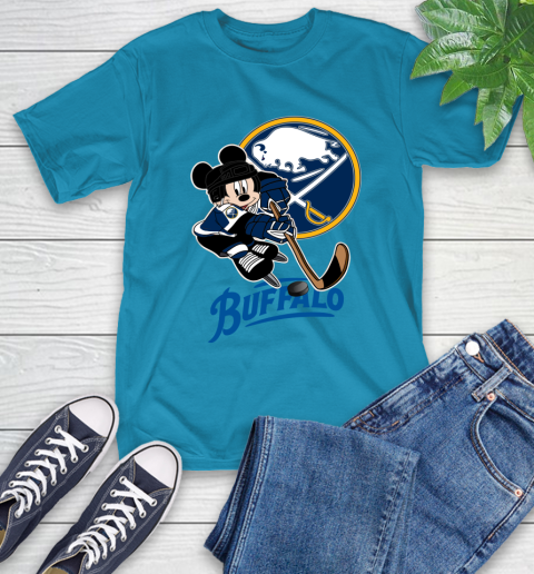 NHL Buffalo Sabres Mickey Mouse Disney Hockey T Shirt T-Shirt 8