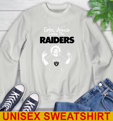 White oakland deals raiders sweatshirt