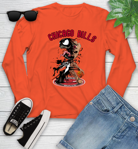 NBA Chicago Bulls Basketball Venom Groot Guardians Of The Galaxy Youth Long Sleeve 4