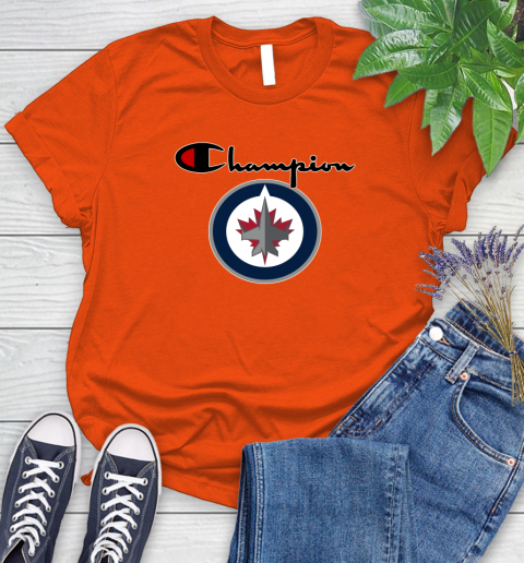 NHL Hockey Winnipeg Jets Champion Shirt Women's T-Shirt 2
