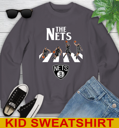 NBA Basketball Brooklyn Nets The Beatles Rock Band Shirt Youth Sweatshirt 5