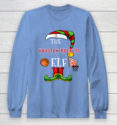 Houston Rockets Christmas ELF Funny NBA Long Sleeve T-Shirt 8