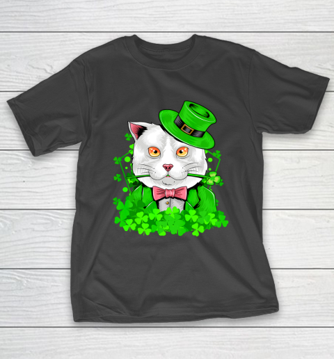 Cat Leprechaun Cat Lover Shamrock St Patrick s Day T-Shirt