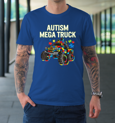Autism Mega Truck Shirt Monster Truck Autism Awareness T-Shirt 7
