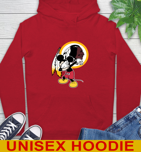 Washington Redskins NFL Football Dabbing Mickey Disney Sports Hoodie 10