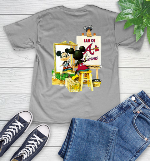MLB Baseball Atlanta Braves Mickey Drawing Shirt 48