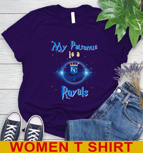 MLB Baseball Harry Potter My Patronus Is A Kansas City Royals Women's T-Shirt 4