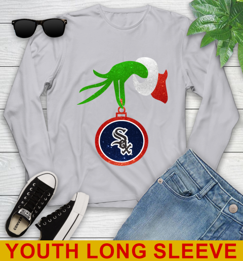 Chicago White Sox Grinch Merry Christmas MLB Baseball Youth Long Sleeve 6