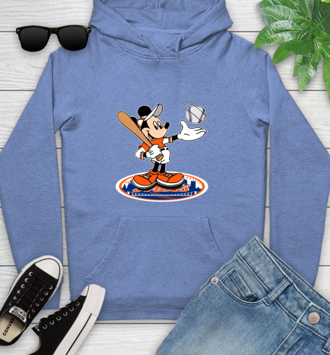 MLB Baseball New York Mets Cheerful Mickey Disney Shirt Youth Hoodie 11