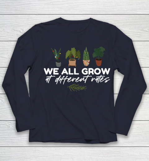 We All Grow At Different Rates, Special Education Teacher Autism Awareness Youth Long Sleeve 2