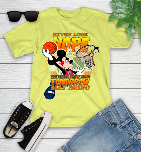 Washington Wizards NBA Basketball Mickey Disney Never Lose Hope Youth T-Shirt 10