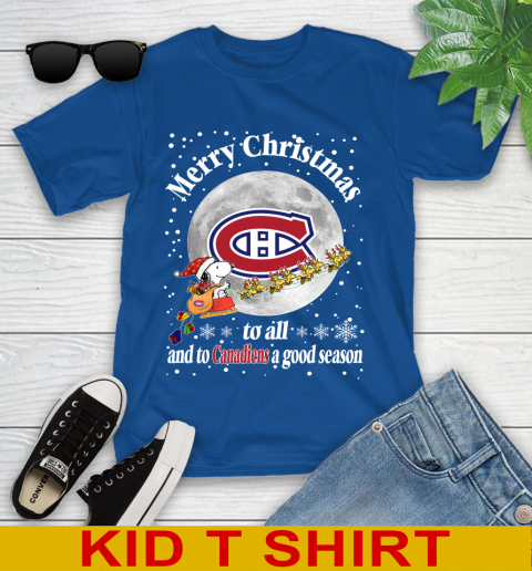 Montreal Canadiens Merry Christmas To All And To Canadiens A Good Season NHL Hockey Sports Youth T-Shirt 10