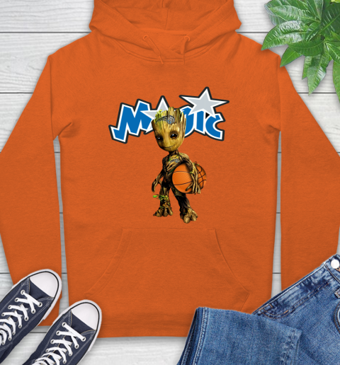 Orlando Magic NBA Basketball Groot Marvel Guardians Of The Galaxy Hoodie 5
