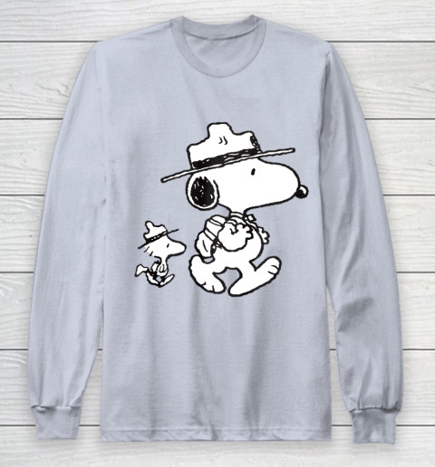 Funny Snoopy Woodstock Camping Long Sleeve T-Shirt 4