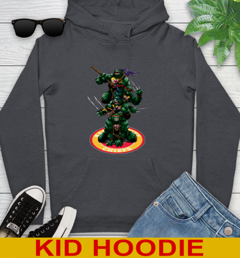 NFL Football Kansas City Chiefs Teenage Mutant Ninja Turtles Shirt Youth Hoodie 9