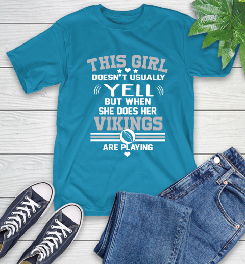 Minnesota Vikings NFL Football I Yell When My Team Is Playing T-Shirt 9