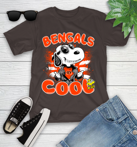 NFL Football Cincinnati Bengals Cool Snoopy Shirt Youth T-Shirt 6