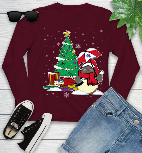 New York Rangers NHL Hockey Cute Tonari No Totoro Christmas Sports Youth Long Sleeve 6