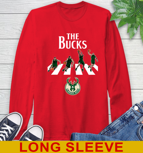 NBA Basketball Milwaukee Bucks The Beatles Rock Band Shirt Long Sleeve T-Shirt 12