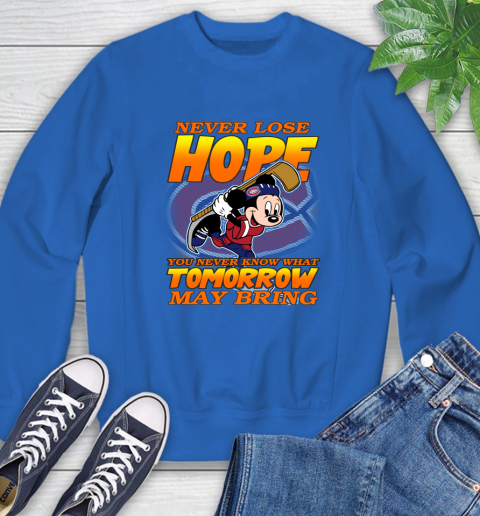 Montreal Canadiens NHL Hockey ootball Mickey Disney Never Lose Hope Sweatshirt 9