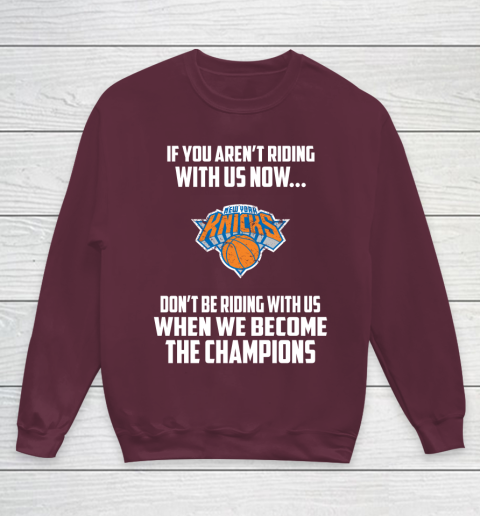 NBA New York Knicks Basketball We Become The Champions Youth Sweatshirt 4