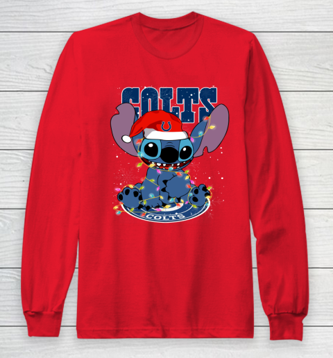 Indianapolis Colts NFL Football noel stitch Christmas Long Sleeve T-Shirt 7