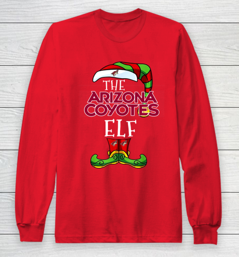 Arizona Coyotes Christmas ELF Funny NHL Long Sleeve T-Shirt 7