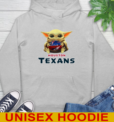 NFL Football Houston Texans Baby Yoda Star Wars Shirt Hoodie 6