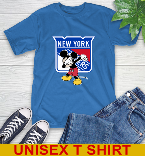New York Rangers NHL Hockey Dabbing Mickey Disney Sports T-Shirt 9
