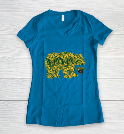 Baylor Bears Mama Bear Women's V-Neck T-Shirt 5