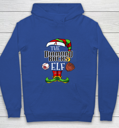Arizona Diamondbacks Christmas ELF Funny MLB Youth Hoodie 6