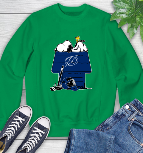 Tampa Bay Lightning NHL Hockey Snoopy Woodstock The Peanuts Movie Sweatshirt 6