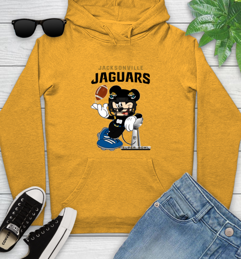 NFL Jacksonville Jaguars Mickey Mouse Disney Super Bowl Football T Shirt Youth Hoodie 16