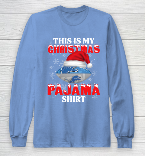 Detroit Lions This Is My Christmas Pajama Shirt NFL Long Sleeve T-Shirt 8