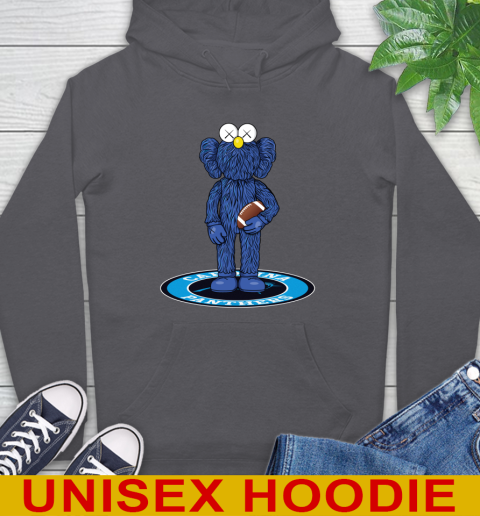 NFL Football Carolina Panthers Kaws Bff Blue Figure Shirt Hoodie 7
