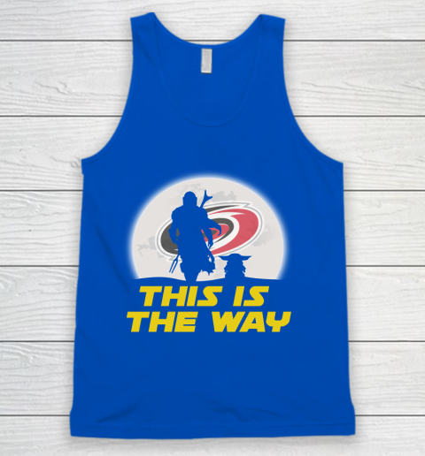 Carolina Hurricanes NHL Ice Hockey Star Wars Yoda And Mandalorian This Is The Way Tank Top 4