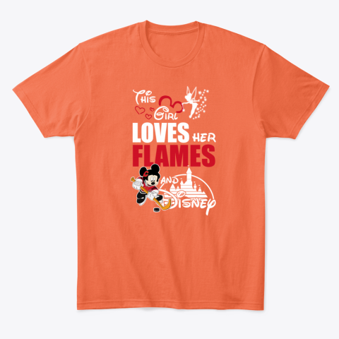wdnw girl love her calgary flames and mickey disney classic t shirt 2 front orange