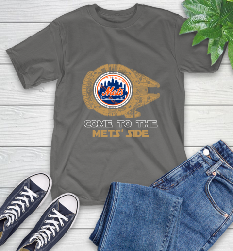 MLB Come To The New York Mets Side Star Wars Baseball Sports T-Shirt 10