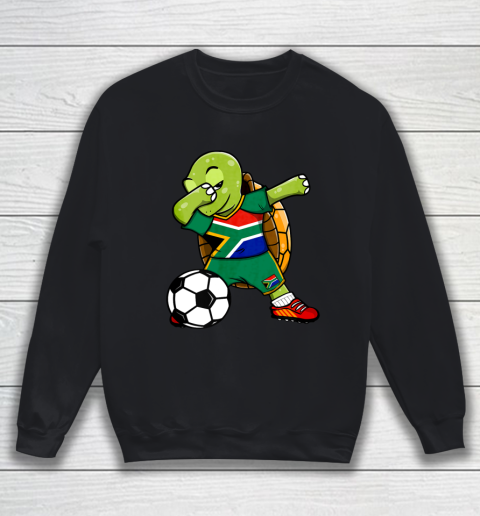 Dabbing Turtle South Africa Soccer Fans Jersey Football Sweatshirt