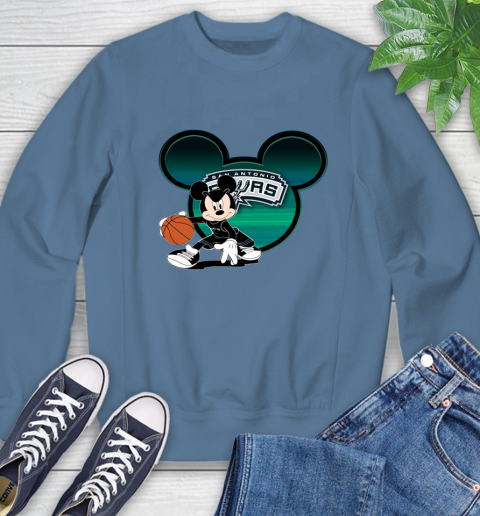 NBA San Antonio Spurs Mickey Mouse Disney Basketball Sweatshirt 7