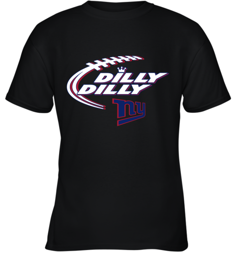 NFL New York Giants Dilly Dilly Football Sports 49G3AGoGrpE youth t shirt 26 95 151514 front black