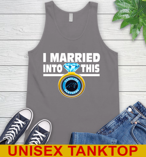 Carolina Panthers NFL Football I Married Into This My Team Sports Tank Top 6