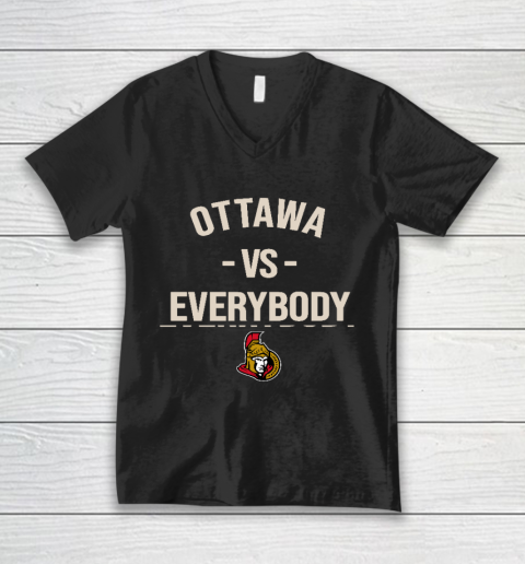Ottawa Senators Vs Everybody V-Neck T-Shirt