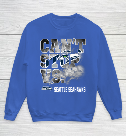 NFL Seattle Seahawks Can't Stop Vs Youth Sweatshirt 6